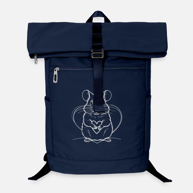 Signe d’amour du hamster - Sac à dos ordinateur - marine