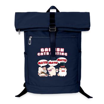 British Cats Mating - Laptop Backpack - navy - Front