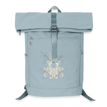 Conception du Cybercore du Miroir Squelette Gothique Sombre - Sac à dos ordinateur - bleu glacier - Devant