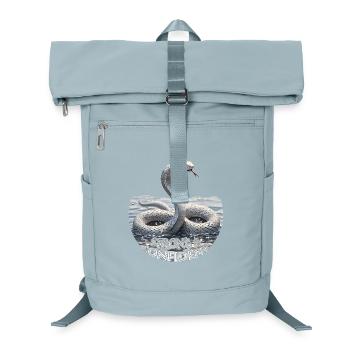 Strong & Confident – Metal Snake - Laptop Backpack - ice blue - Front