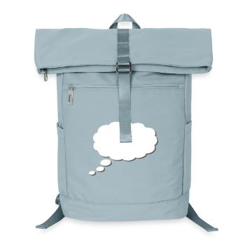 Gedankenwolke, Thinkbubble. So personalisieren Sie - Laptop-Rucksack  - Eisblau - Vorne