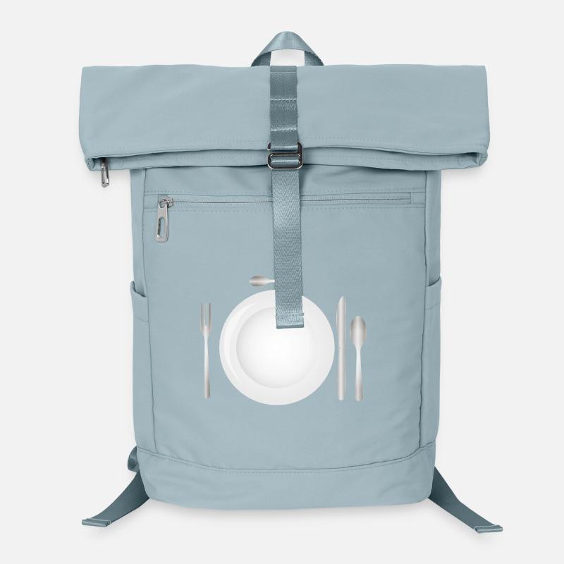 Table setting with empty plate & cutlery Laptop Backpack