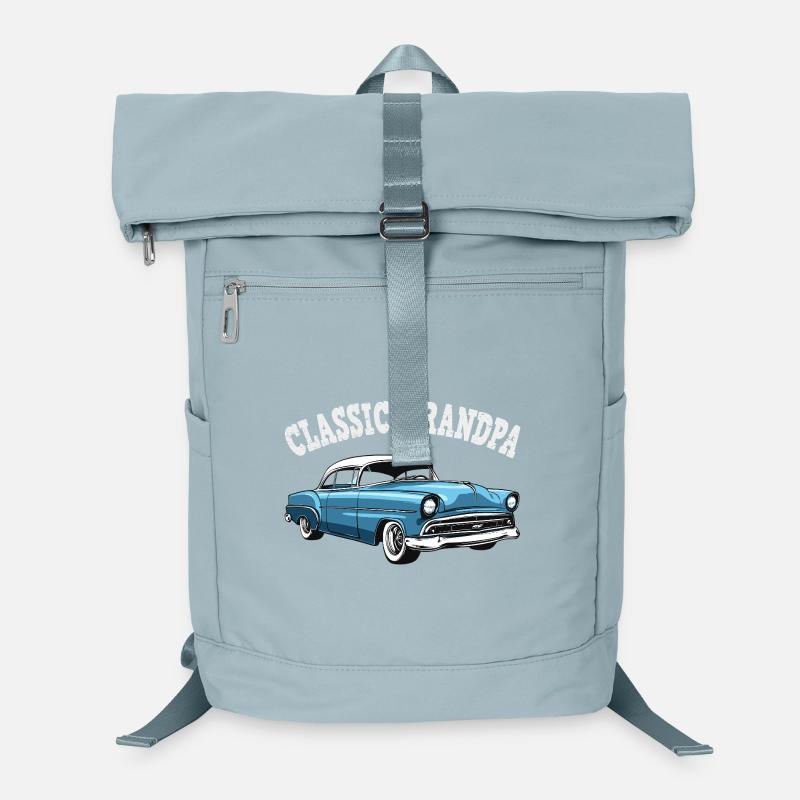 Klassischer Blau-Oldtimer Großvater  Laptop-Rucksack 
