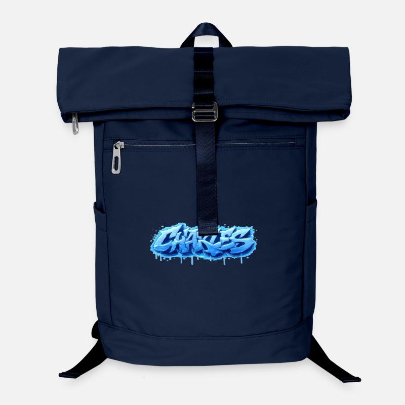 Graffiti Charles Name Geschenk Ideal Druckbar Laptop-Rucksack 