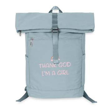 Lustiger Spruch - Laptop-Rucksack  - Eisblau - Vorne
