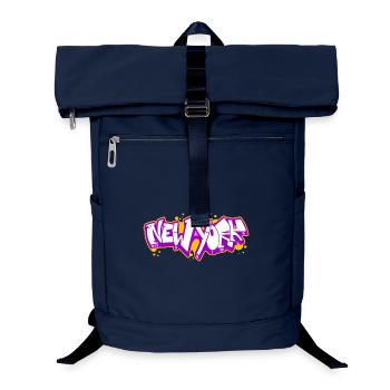 New York Horizontal Graffiti 3 - Laptop Backpack - navy - Front