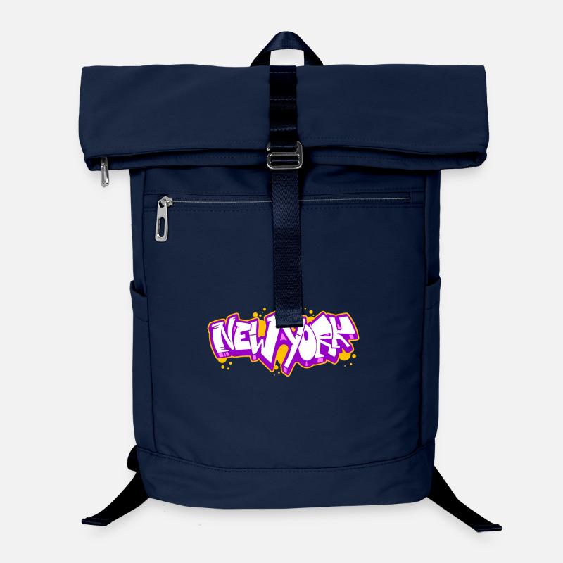 New York Horizontales Graffiti 3 Laptop-Rucksack 