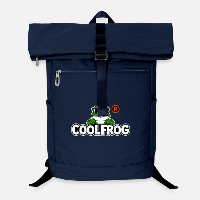 Cool Frog with Sunglasses - Laptop Backpack - navy