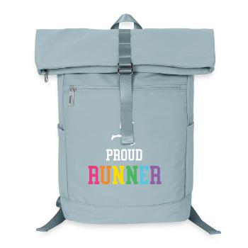 Stolze LGBT-Läuferin - Laptop-Rucksack  - Eisblau - Vorne