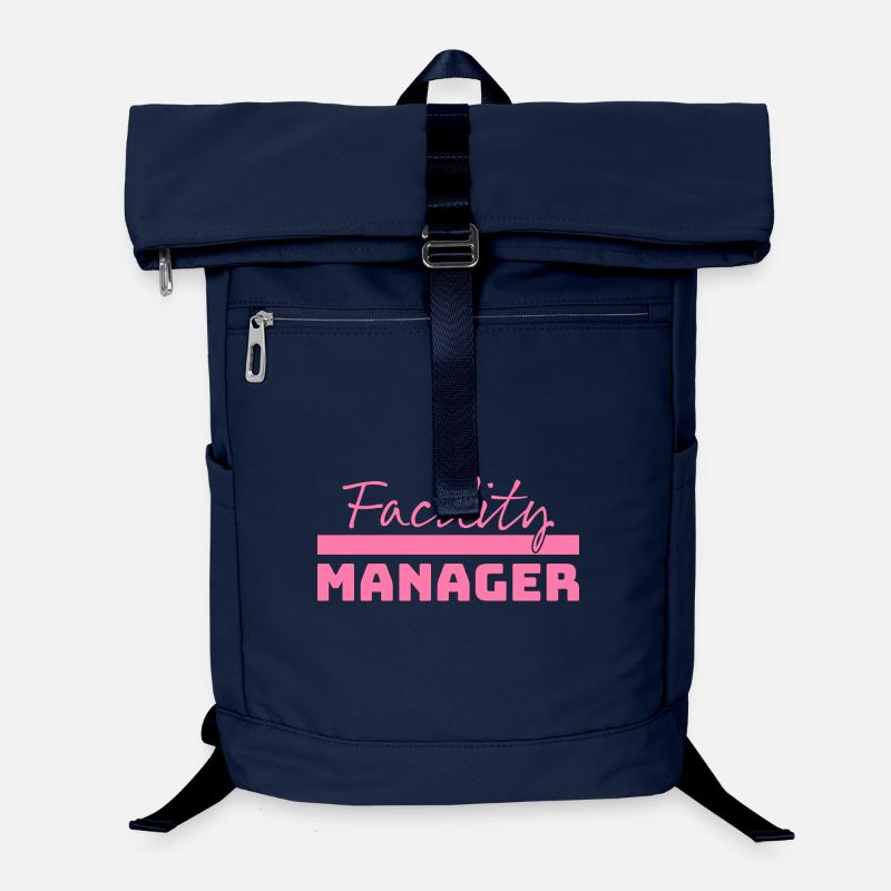 Tshirt Facility Manager pink - Laptop Backpack - navy