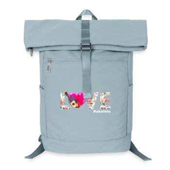 Hawaiian Ukulele Uke Love - Laptop-Rucksack  - Eisblau - Vorne
