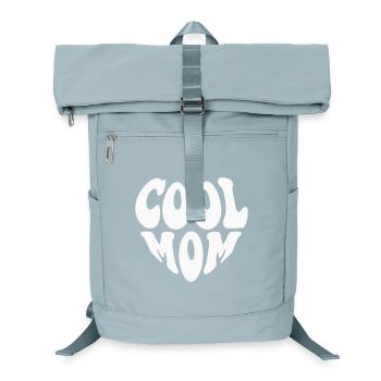 Cool Mom Heart Logo (Custom Color) - Laptop Backpack - ice blue - Front