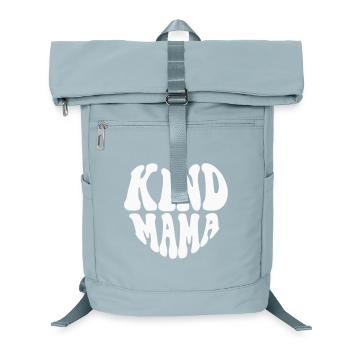 Logo Kind Mama Heart - Couleur personnalisable - Sac à dos ordinateur - bleu glacier - Devant