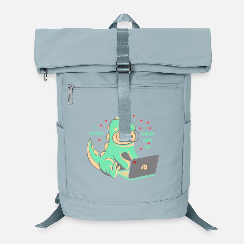 Liebe 💘 I frog amoi mai AI Laptop-Rucksack 