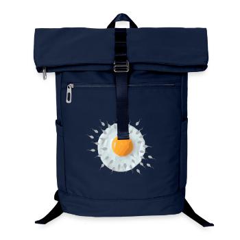 Breakfast egg - Laptop Backpack - navy - Front