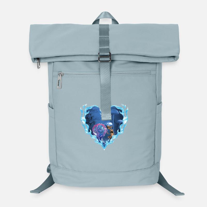 Fée mignonne avec poisson fantastique Sac à dos ordinateur