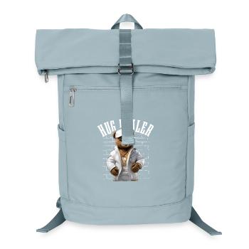 Gangster Hug Dealer Teddy Bear Funny - Laptop Backpack - ice blue - Front