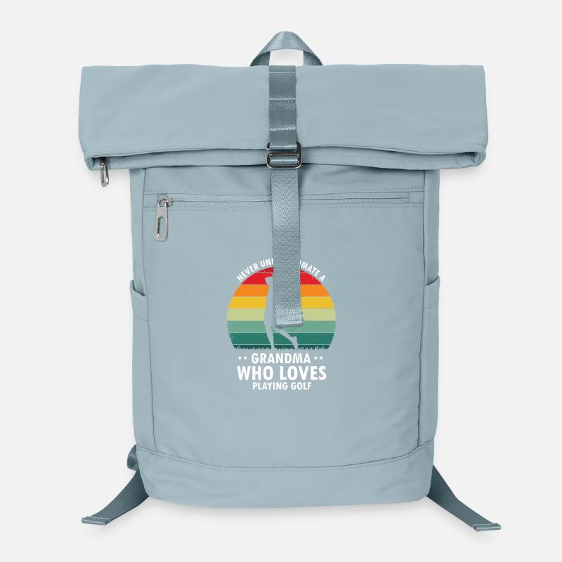 Never Underestimate A Grandma Who Golfs Hard Laptop-Rucksack 