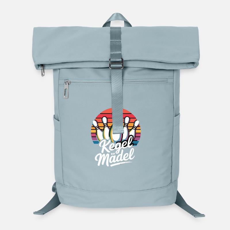 Retro Kegel Mädel Bowling Team Laptop-Rucksack 