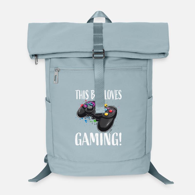Garçon adore la manette de jeu Sac à dos ordinateur