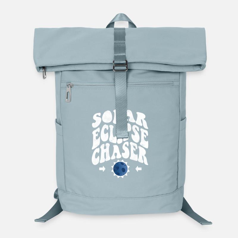 Chasseur d’éclipse solaire blanc Sac à dos ordinateur