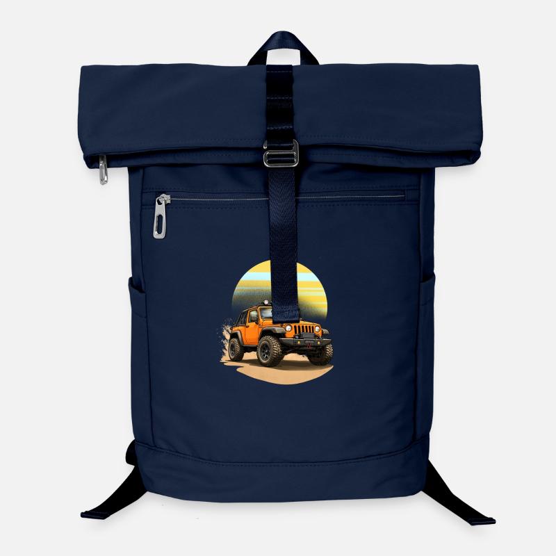Off-road 4x4 off-road car orange Laptop Backpack