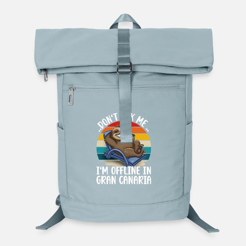 Gran Canaria Holiday Trip Sloth Laptop Backpack