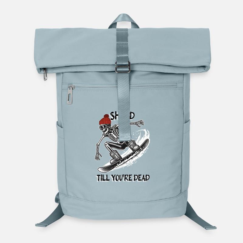 Skeleton Snowboarder Laptop Backpack