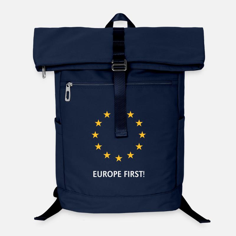 Europe First! Europa Zuerst! (2C) Laptop-Rucksack 