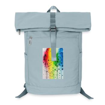 Splashes of paint - Laptop Backpack - ice blue - Front