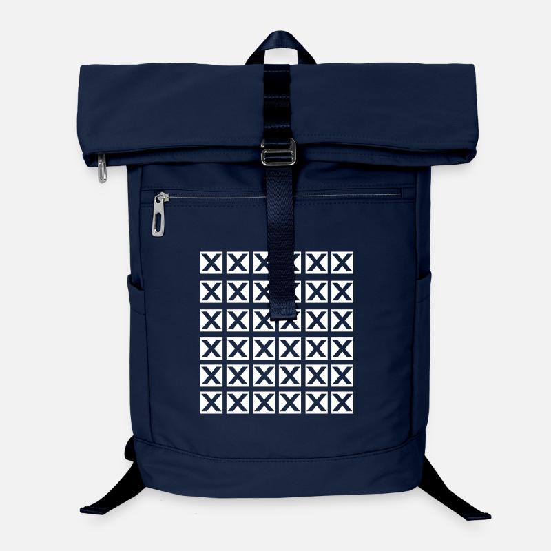 X grid cool design - Laptop Backpack - navy