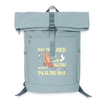 Psalm 20:5 May the Lord... - Laptop Backpack - ice blue - Front