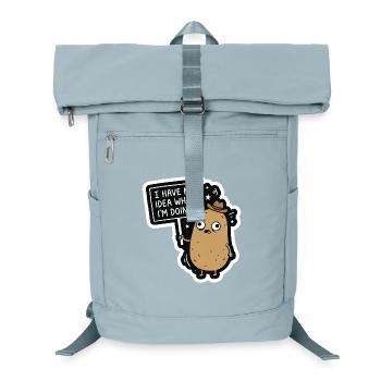 Ich habe keine Ahnung, was ich tue – Verwirrte Kar - Laptop-Rucksack  - Eisblau - Vorne