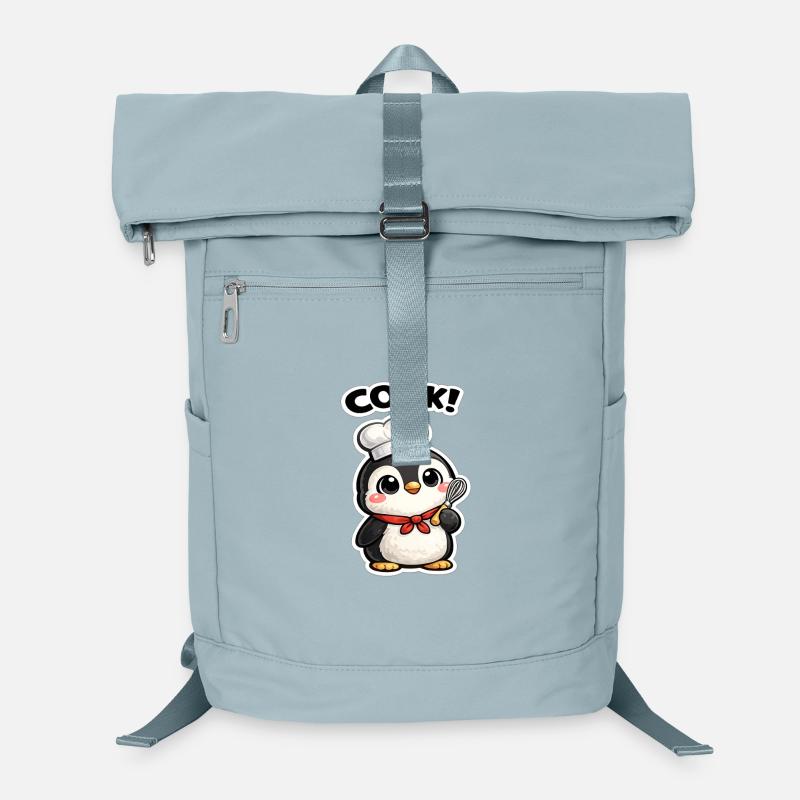 Kitchen Penguin Chef Motif Laptop Backpack