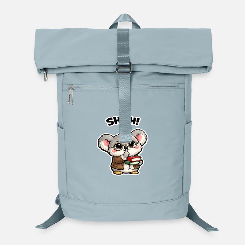 Koala silencieux avec des livres Sac à dos ordinateur