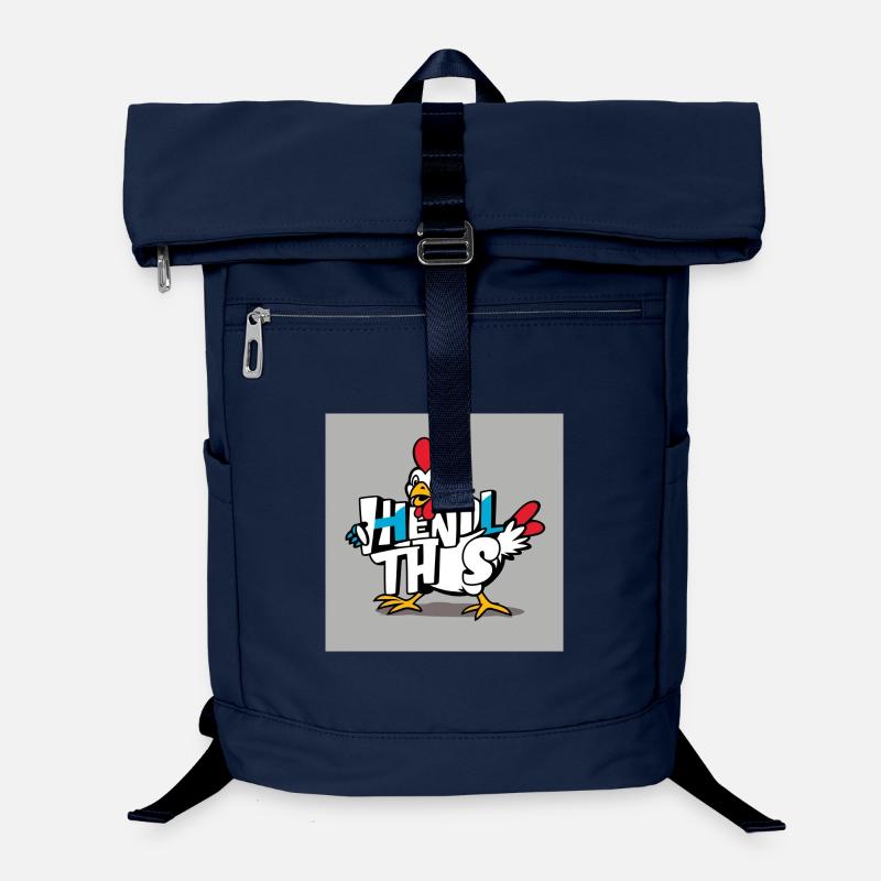 Funny chicken "Hendl this" Laptop Backpack
