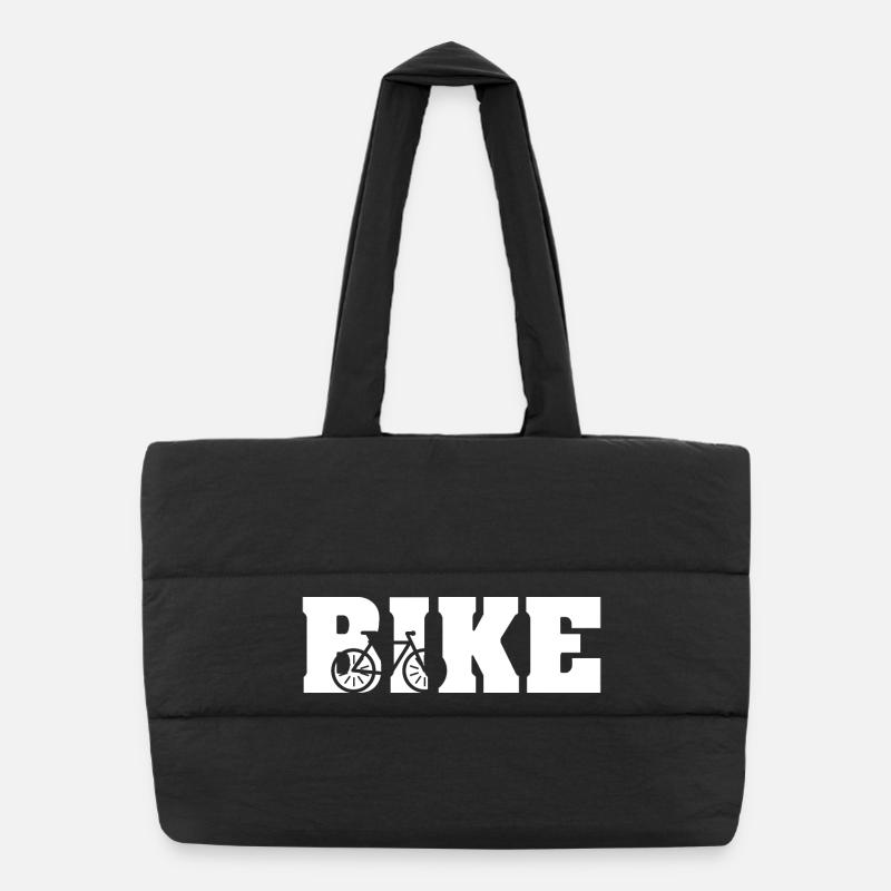 vélo motard vélo symbole d’équitation icône cyclisme Sac shopping matelassé