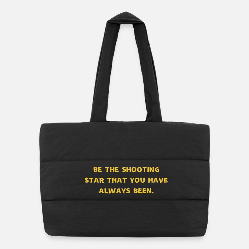 Be the shooting star that you have always been Sac shopping matelassé