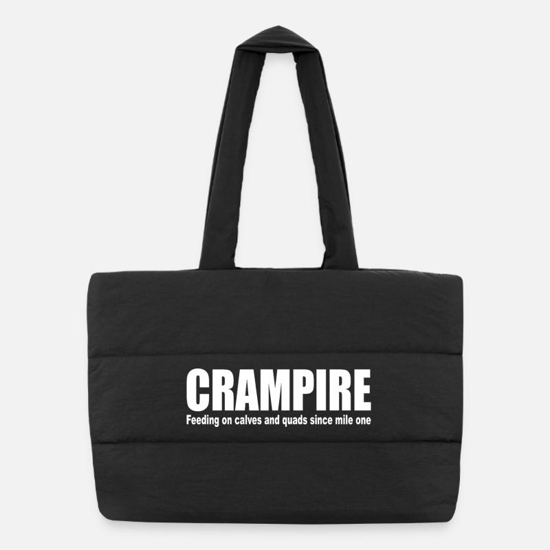 CRAMPIRE Calves Quads Marathon Running Vampire - Puffer Shopping Bag - black