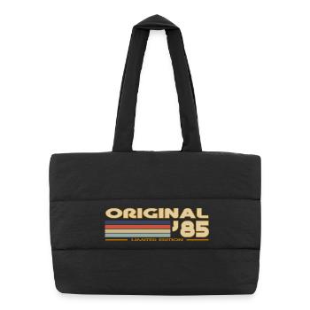 1985 - Puffer Shopping Bag - black - Front