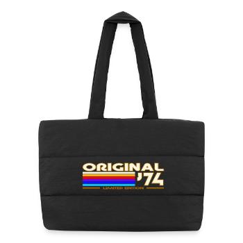 1974 - Puffer Shopping Bag - black - Front