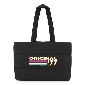 1977 - Puffer-Einkaufstasche - Schwarz - Vorne