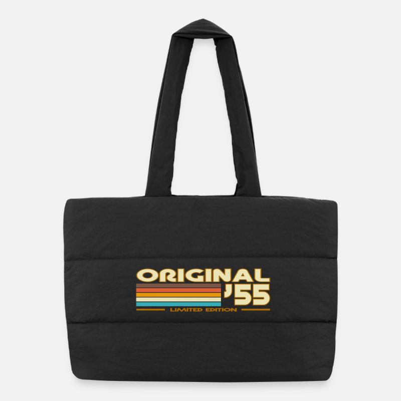 Originale 55er Retro-Streifen Puffer-Einkaufstasche
