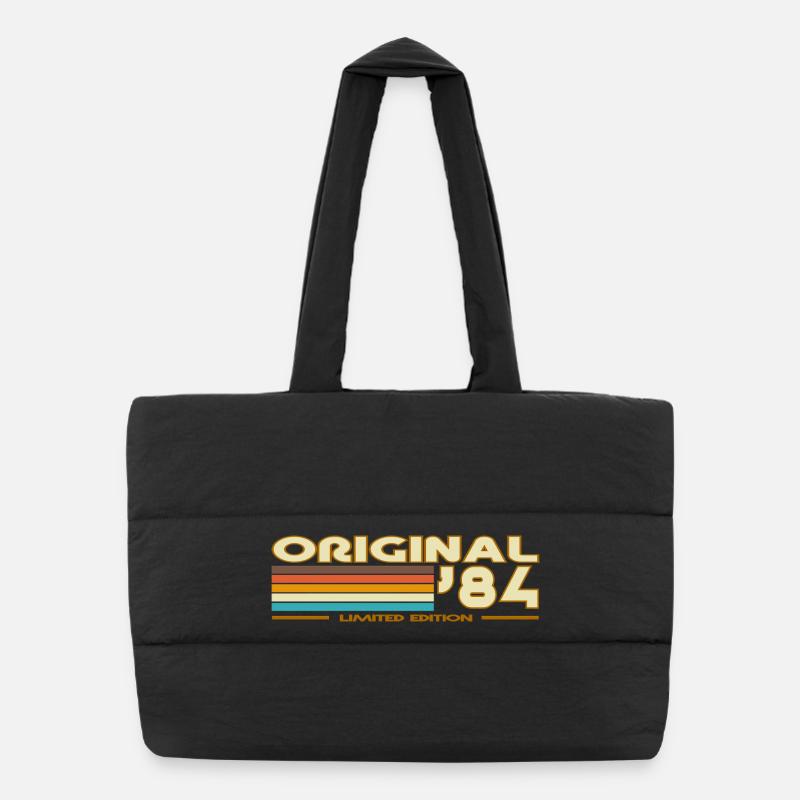 Original 84 rétro bandes colorées Sac shopping matelassé