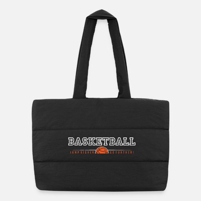 Basketball Bold Hoop Vibes Sac shopping matelassé