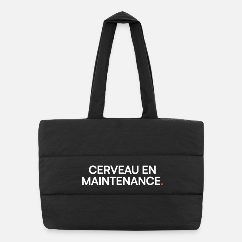 Brain maintenance, humor, fatigue Puffer Shopping Bag