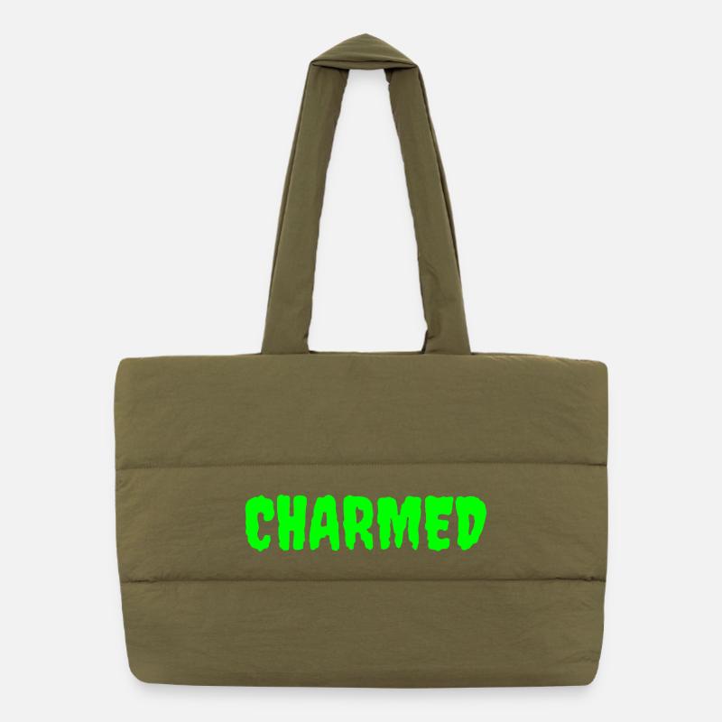 Enchanted Forest Mythical Creature Design Puffer Shopping Bag