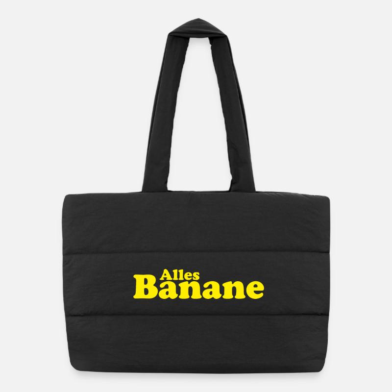 Alles Banane Puffer-Einkaufstasche
