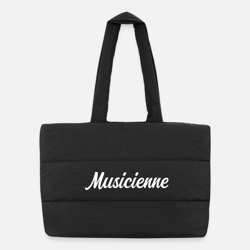 Musicienne Sac shopping matelassé