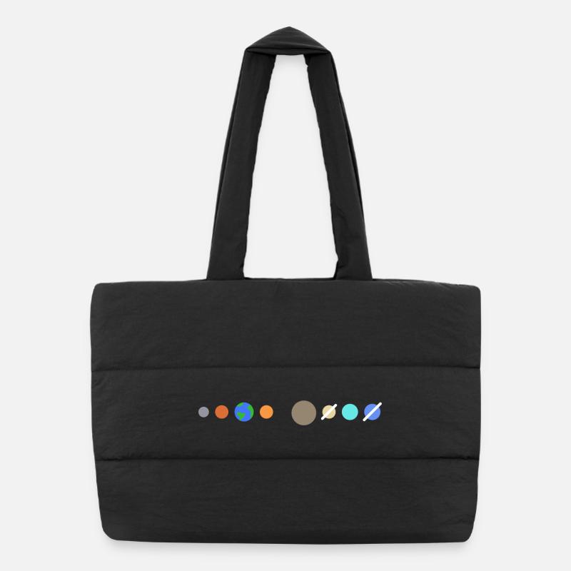 Solar system planets Puffer Shopping Bag